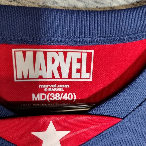 Marvel Captain America Basketball Jersey Men's size MD (38/40) - Picture 4 of 5